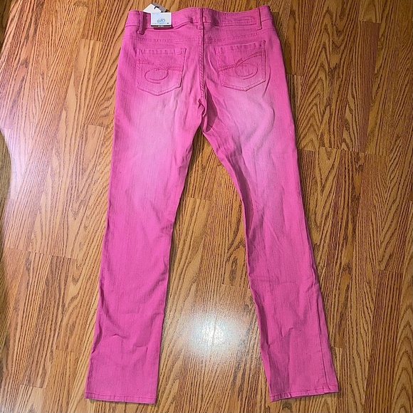 NWT SO Junior Straight Skinny Leg Low Rise Light Pink Wash Vintage Jeans - Picture 6 of 8
